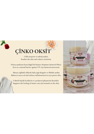 Secille Natural Organic Gül Özlü Yüz Vücut ve El Kremi 100 ML