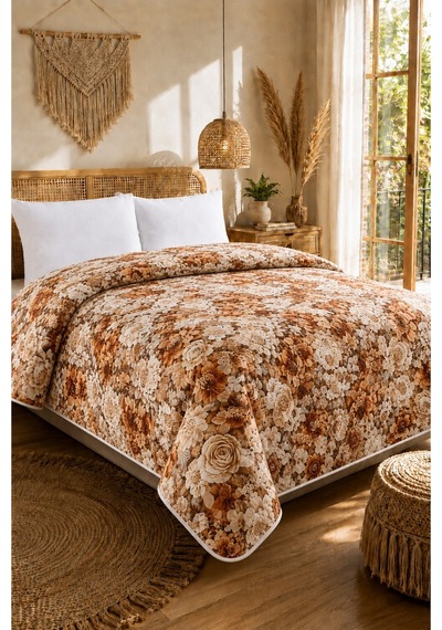 Tek Kişilik - 5d Premium Yatak Örtüsü- Hafif Ve Zarif - Mevsimlik- 160 X 220 Cm 5d17 5d17