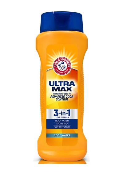 Arm & Hammer Ultra Max Cool Water 3in1 Duş Jeli + Şampuan + Saç Kremi 665 ML
