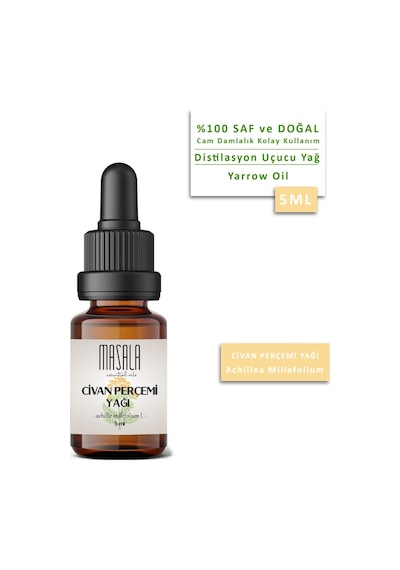 Saf Civan Perçemi Yağı 5 Ml %100 Doğal Yarrow Uçucu Yağı, Distilasyon 5 ML