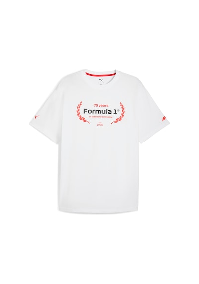 Puma F1 Essentıals Graphıc Erkek Tişört 632652 02 Beyaz