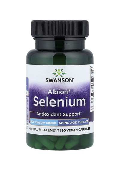Swanson Vitamins, Albion Selenium, 200 Mcg, 90 Vegan Capsules