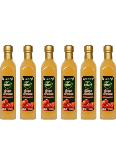 Elma Sirkesi 6x500 Ml - %100 Katkısız Doğal Geleneksel Ev Yapımı
