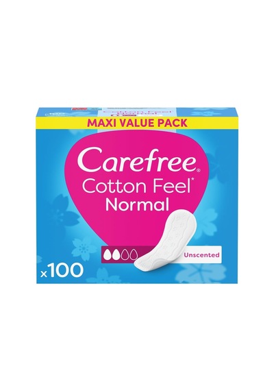 Carefree Normal Cotton Parfümsüz 100'lü Günlük Ped
