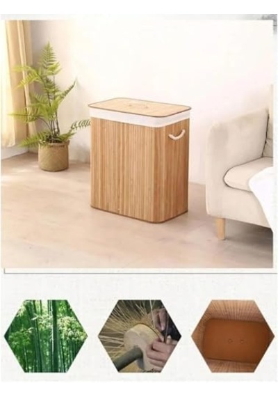 Orret Home Doğal Bambu Katlanabilir Kirli Çamaşır Sepeti, Yıkanabilir Çıkarılabilir Astar Torbalı, Sele Görünümlü Şık Ve Dayanıklı Çamaşır Sepeti, Kapaklı Ve Ergonomik Tasarım Dikdörtgen Açık Bej Orret Home Doğal Bambu Katlanabilir Kirli Çamaşır Sepeti, Yıkanabilir Çıkarılabilir Astar Torbalı, Sele Görünümlü Şık Ve Dayanıklı Çamaşır Sepeti, Kapaklı Ve Ergonomik Tasarım Dikdörtgen Açık Bej