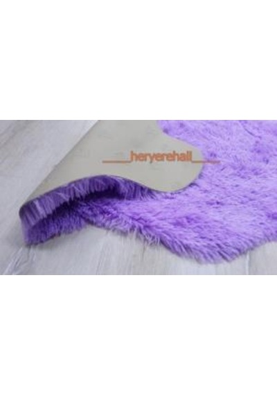 Doğuş Tavşan Tüyü Lila Post Halı 80 x 300 Cm