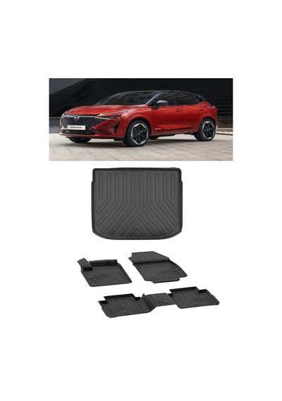 Sahler Nissan Qashqai 2022 Ve Sonrası Benzin/hybrit 4.5d Paspas 3d Üst Rizline Bagaj Havuzu