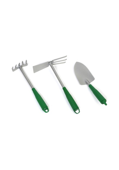 Garden Tools Çelik 3 Lü Bahçe Seti Çapa Tırmık Kürek