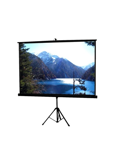 Fullscreen 180x180 Tripod Ayaklı Projeksiyon Perdesi