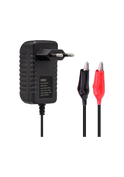 Weko 14.4 Volt 1 Amper Krokodil Uçlu Adaptör Akü Şarj Cihazı Aleti Kuru Asit Jel Aküde Kullanılır 14.4v-1a