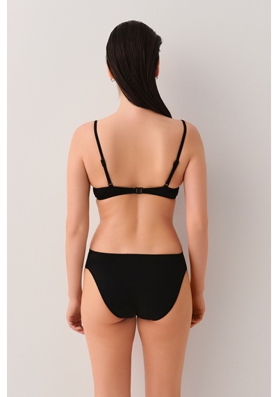 Suwen Önden Bağcıklı Full Dolgulu Bikini Üst Sbn26640012 Siyah