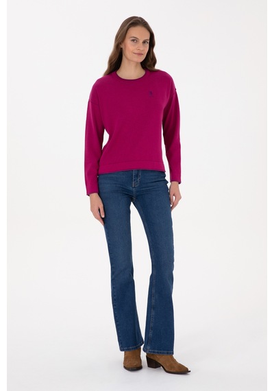 U.s. Polo Assn. Kadın Fuşya Kazak /triko 50314675-vr023 Fusya