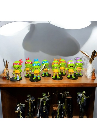 Ninja Turtles 8li Karakter Set Leonardo Donatello Michelangelo Raphael Splinter Shredder Fot Soldier Ninja Kaplumbağalar Ninja Turtles 8li Karakter Set Leonardo Donatello Michelangelo Raphael Splinter Shredder Fot Soldier Ninja Kaplumbağalar
