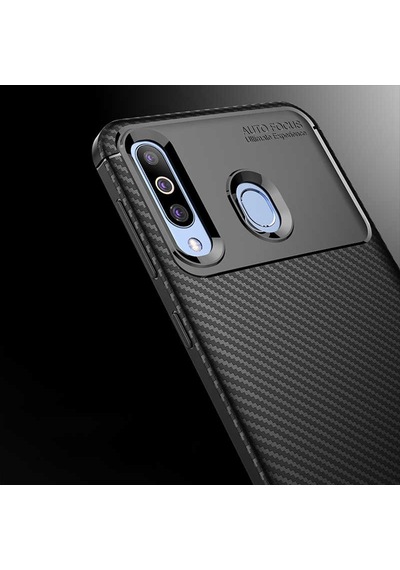 Galaxy M30 Kılıf Zore Negro Silikon Kapak Lacivert