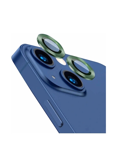 Nettech Apple Uyumlu iPhone 13 Damla Model 2in Kamera Cam Koruyucu - Yeşil