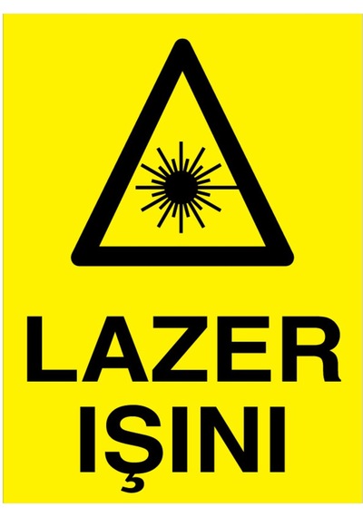 Lazer Işını Uyarı Tabelası - 70x100 Foreks - Rlı7