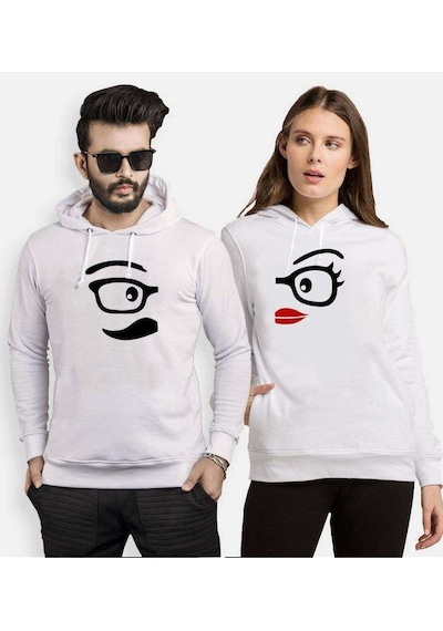 Tshirthane Glasses Gözlük Sevgili Kombinleri Kapüşonlu Kombini