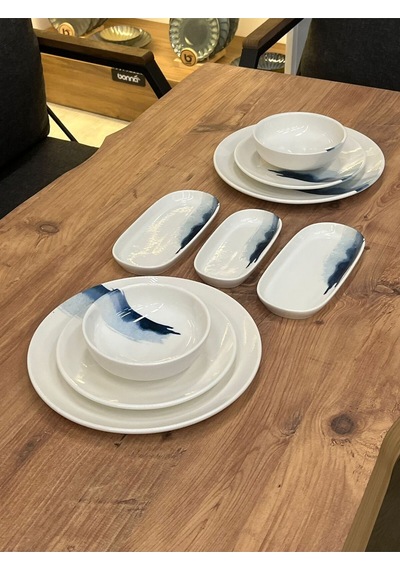 9 Parça Blue Wave Gourmet Yemek Takımı Çok Renkli
