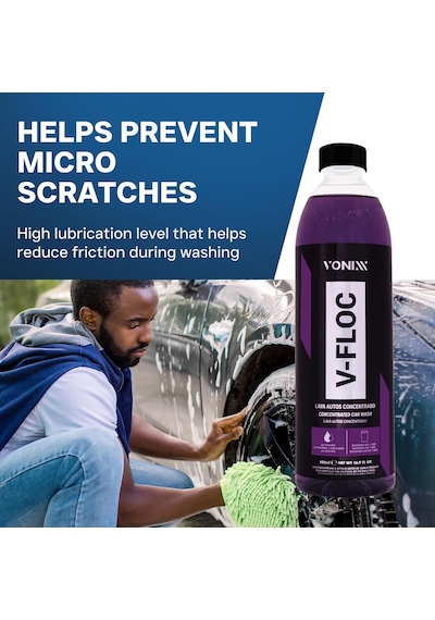 V-floc Ph Nötr Konsantre Oto Yıkama Şampuanı 500 Ml
