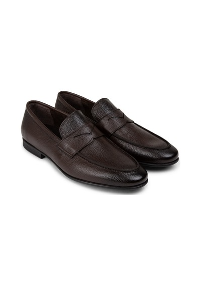 Deery Hakiki Deri Kahverengi Erkek Loafer Ayakkabı - 01988mkhvc01 Kahverengi