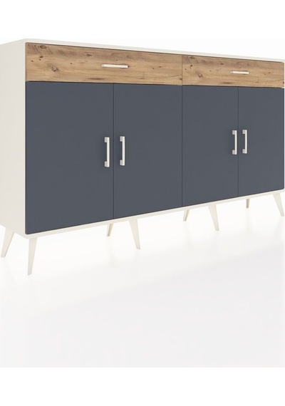 Arges Konsol 4 Raflı 2 Çekmeceli 4 Kapaklı 176x30x99 Aytaşı-antra Aytaşı-antrasit/çam Arges Konsol 4 Raflı 2 Çekmeceli 4 Kapaklı 176x30x99 Aytaşı-antra Aytaşı-antrasit/çam