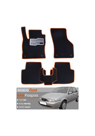 Ford Fiesta 1995-2002 Uyumlu Eva Paspas Tam Set Araca Özel,su Geçirmez,kolay Montaj 740