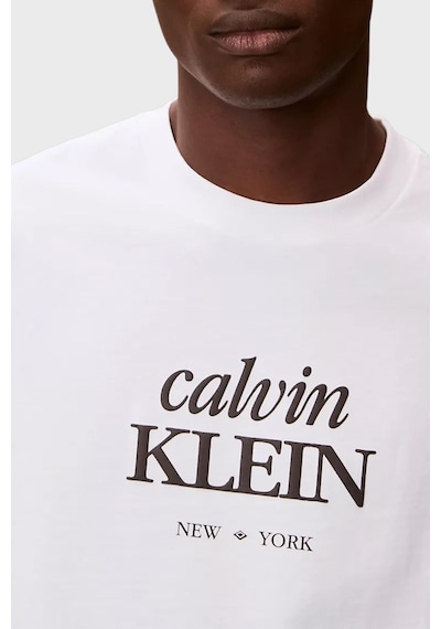 Calvin Klein Erkek T Shirt Lv04rf818g Yaf Beyaz Beyaz