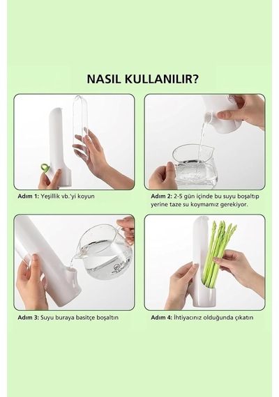 Le Nish Home Taze Tutma Kabı - 2'li Ekonomi Seti - Buzdolabı Organizer, Maydanoz, Dereotu Ve Nane Saklama Kabı, Otların Ömrünü 3 Kat Uzatan Akıllı Tasarım Bpa Free Çok Renkli