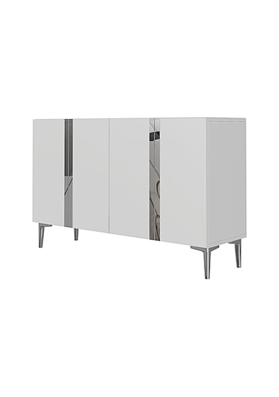 Ka1298bs Anka Konsol Ve Tv Sehpası Beyaz-silver 120cm