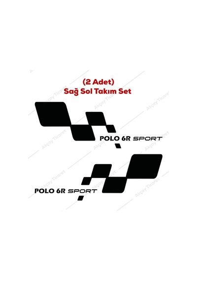 Polo 6R Sticker Volkswagen Polo 6R Kapı Altı Sticker Oto Sticker