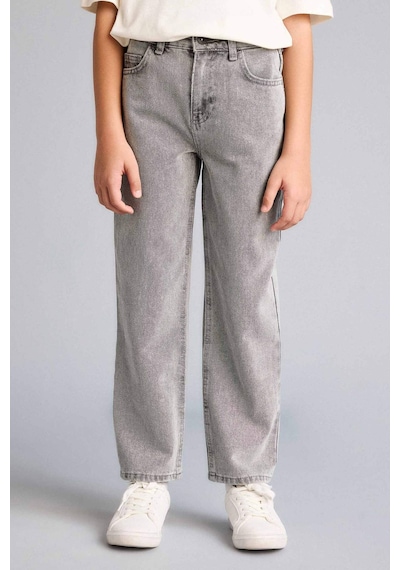 Defacto Wıde Leg Düz Paça Jean Pantolon Erkek Çocuk F8433a826smnm55 Gri-nm55