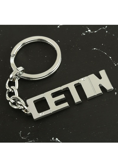 Çetin - 383 - - Nazblsmm - İsimli Anahtarlık Çok Renkli