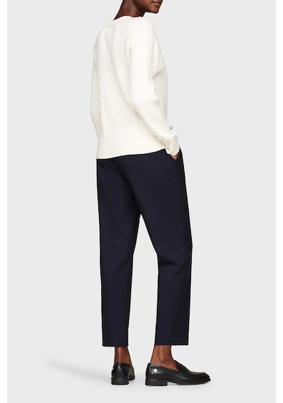 Tommy Hilfiger Kadın Triko Kazak Ekru