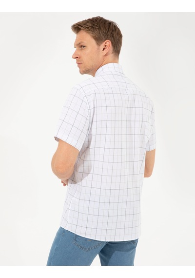 Pierre Cardin Haki Regular Fit Kısa Kollu Gömlek