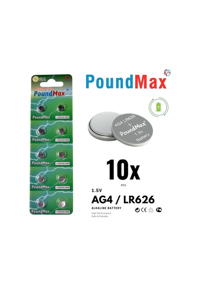 10 Adet Ag4 376 377 Sr626 Sr626sw Lr66 1.5v Düğme Pil, Alkalin Saat Pili, Çocuklara Dayanıklı A