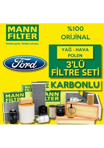 Ford Focus Uyumlu 1.6 Ti-Vct Mann-Filter Filtre Bakım Seti 2011-2018
