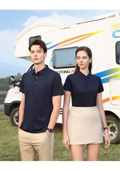 New Performance Premium Polo T-shirt 67.1% Nylon 22.0% Pamuk 10.9% Spandex Lacivert