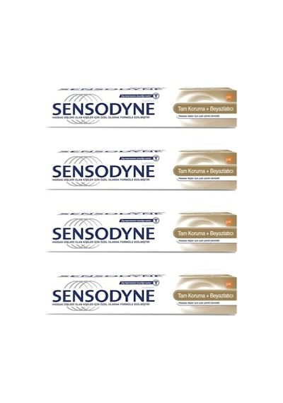 Sensodyne Tam Koruma + Beyazlatıcı Diş Macunu 75 ML x 4
