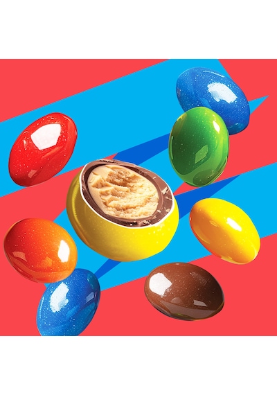 Patislove Renkli Şeker Kaplı Sütlü Çikolatalı Yer Fıstığı Draje, 90g