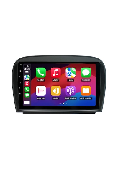 Mercedes Sl Android Multimedya 2002-2011 Carplay Android Auto Navigasyon Kameralı 4gb Ram 32gb 9"