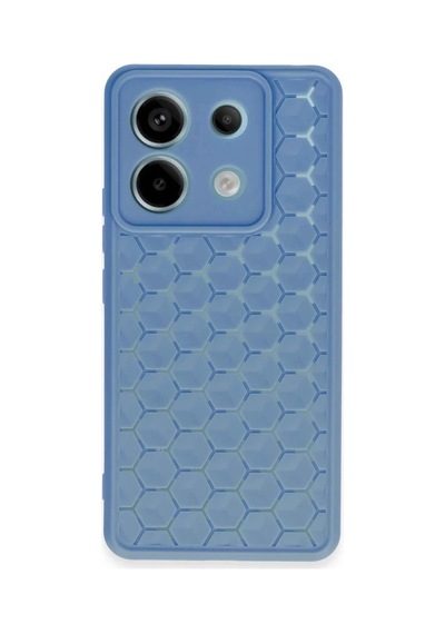 Xiaomi Redmi Note 13 Pro 5g Kılıf Petek Silikon Kapak - Mavi 0.2M-Çok Renkli