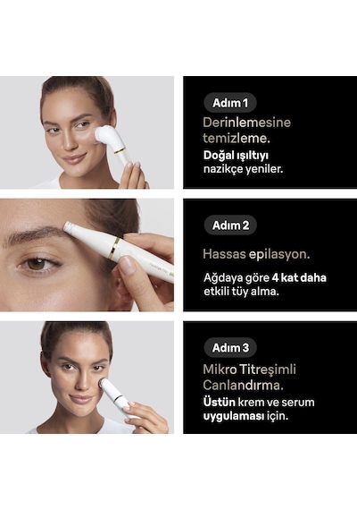 Braun Facespa Pro Yüz Epilatörü, + 3 Ekstra, 911
