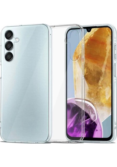 Samsung Galaxy Uyumlu M15 Kılıf Kamera Korumalı Silikon Şeffaf Kapak