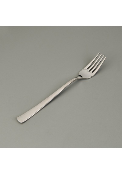 Nehirr Can Canan 12'li Sade Tatlı Çatal Kaşık Takımı - Gri - 16,2 Cm Çok Renkli