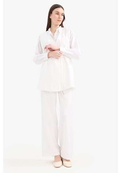 DeFacto Wide Leg Basic Düz Geniş Paça Palazzo Pantolon E7979AX25SMER105