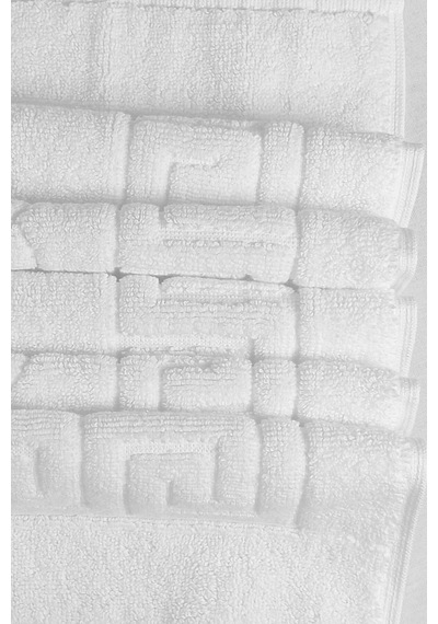 5 Li Otel Ayak Havlusu Bukle Ayak İzli 50x70 Cm Beyaz 20/2 Ring 250 Gr Beyaz