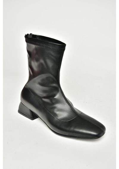 Fox Shoes T642749009 Siyah Streç Kadın Bot Siyah