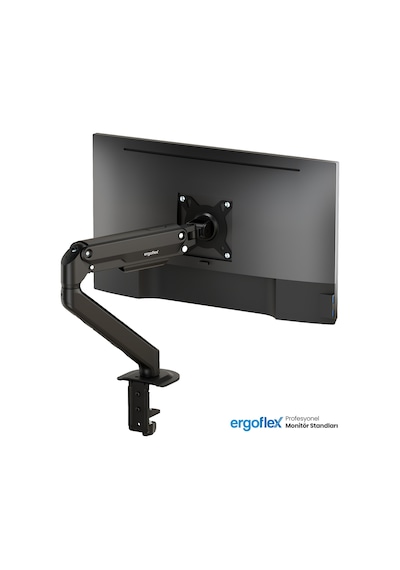 Ergoflex X8 Siyah 17-32inch Amortisörlü 9 Kg Monitör Standı 2026 Versiyon