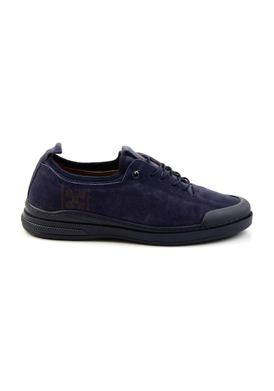 Bambi Lacivert Hakiki Deri Erkek Sneaker E01084240802 Lacivert
