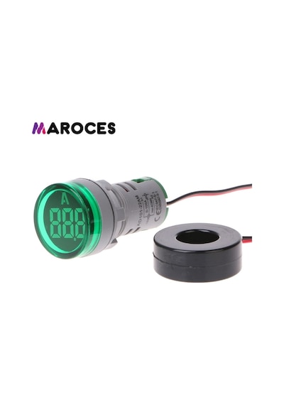22Mm Dijital Ampermetre 0-100A Arası Ac Ampermetre Kırmızı